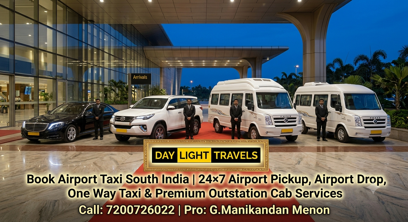 Book Airport Taxi South India