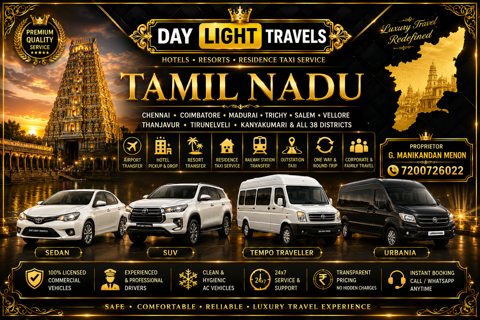 Tamil Nadu Hotels Resort Residence Taxi Service